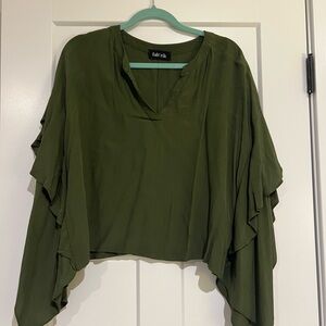 Fab'rik Dark Green Women's Blouse